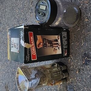 Money Wrapper Motorized Coin Bank And Counting Coin Jug New